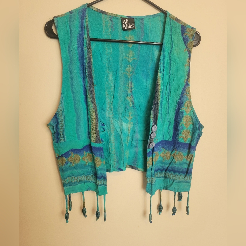 Multi colored vintage vest